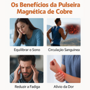 Pulseira Magnética Vitalis™- Cobre Vintage 3X Força alivia as dores