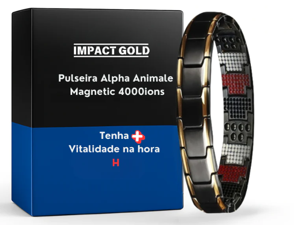 Pulseira Magnetoterapia  Alpha Animale Magnetic 4000ions