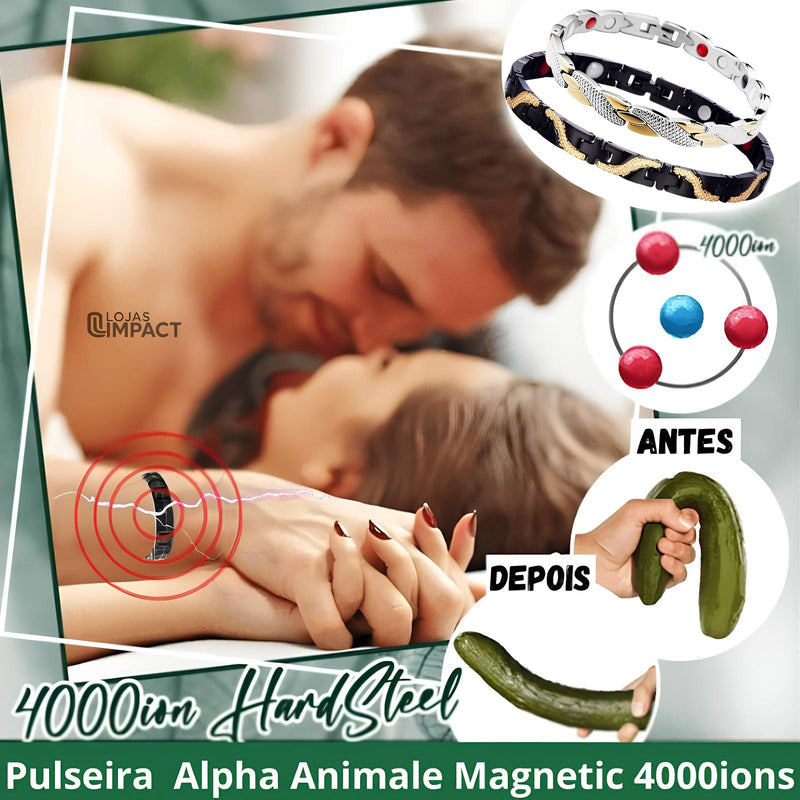 Pulseira Magnética  Alpha Animale 4000ions - Exclusiva