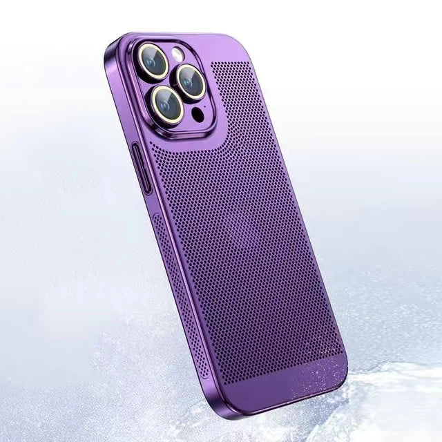 Case Ultra Glass Slim Para iPhone – Dissipação de Calor + Galvanoplastia Premium