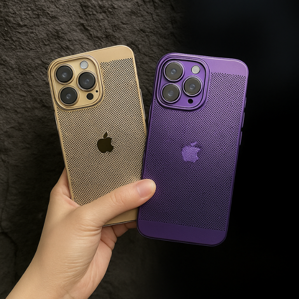 Case Ultra Glass Slim Para iPhone – Dissipação de Calor + Galvanoplastia Premium