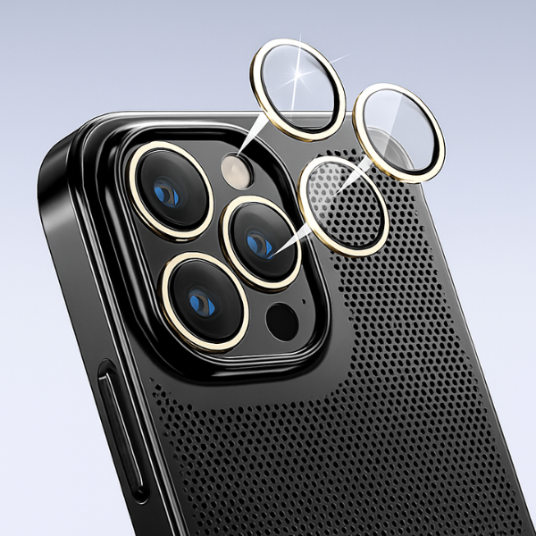 Case Ultra Glass Slim Para iPhone – Dissipação de Calor + Galvanoplastia Premium